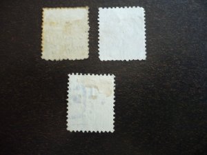 Stamps - New South Wales - Scott# 77-79 - Used Part Set of 3 Stamps