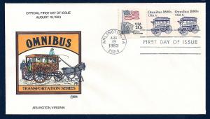 UNITED STATES FDC 1¢ Omnibus COMBO 1983 Collins H-P C701