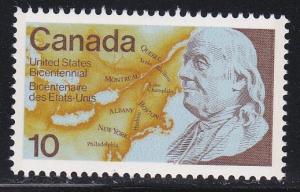 Canada # 691, Benjamin Franklin, Mint NH