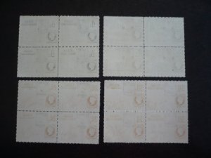 Stamps - Cuba - Scott#C110-C113 - Mint Hinged Set of 4 Stamps in Blocks