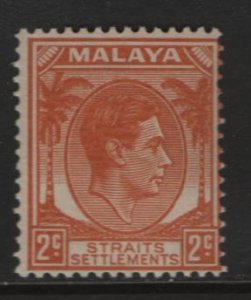 STRAITS SETTLEMENTS, 239A, MNH, 1937-41, GEORGE VI