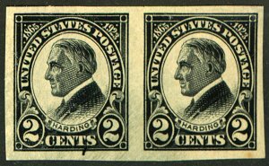 U.S. #611 MINT PAIR OG NH