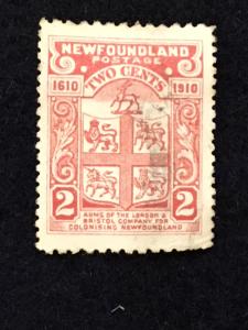 Newfoundland – 1910 – Single Stamp – SC# 88 - Used