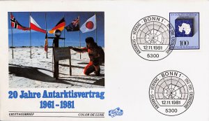 pz29, Germany FDC 1981 South Pole exploration Antarctic