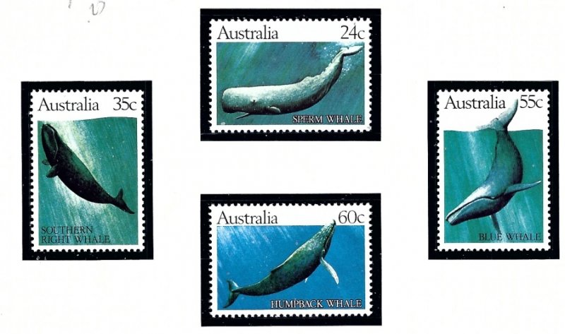 Australia 821-24 MNH 1982 Whales    (ap6158)