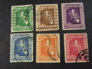 PHILIPPINES # 425-430-USED---COMPLETE SET---1937