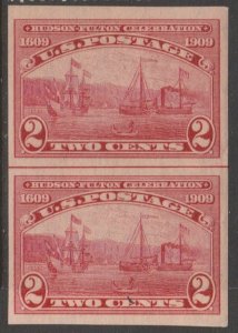 U.S. Scott #373 Hudson-Fulton Celebration Stamp - Mint Line Pair