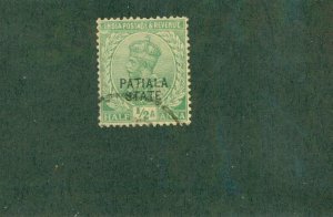 PATIALA INDIAN STATE 44 USED BIN $0.50