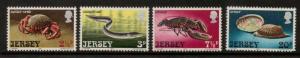 JERSEY SG99/102 1973 MARINE LIFE MNH