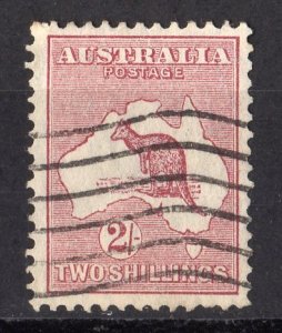 Australia 1945 Sc#206  KANGAROO-MAP Single Used