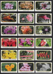 KAPPYSSTAMPS Cook Islands FLOWERS 2010 Scott #1305-1322 MNH FULL SET CV $60 G792