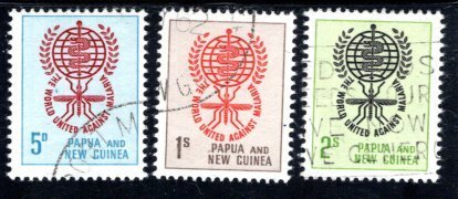 Papua New Guinea #164-166  VF,  Used   CV  4.50   ....  4900089