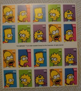 US Sc. #4403b Simpsons Bkt  - MNH