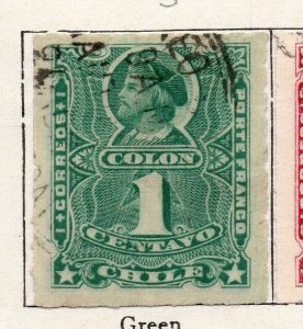 Chile 1881 Early Issue Fine Used 1c. 119428