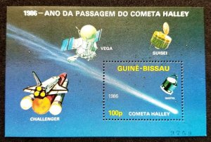 *FREE SHIP Guinea Bissau Halley Comet 1986 Space Astronomy Satellite (ms) MNH