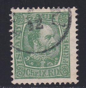 Iceland # 36, King Christian IX, Used, Third Cat