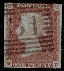 GB QV SG9, 1d pale red-brown PLATE 78, USED. Cat £45. MF