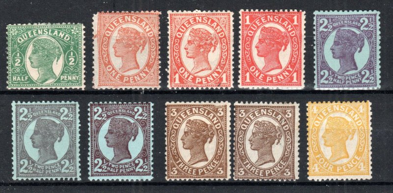 Australia - Queensland 1895-1908 issues between SG 223 and 244a MH