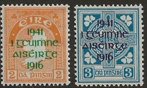 Ireland 118-19   1941  set  2  fine mint nh