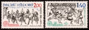 Andorra (French) #286-287  MNH - Europa  (1981)