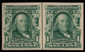 MALACK 314 VF/XF OG NH, horizontal Line Pair, rich c..MORE.. b9309