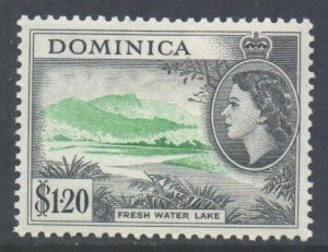 Dominica Scott 155 - SG157, 1954 Elizabeth II $1.20 MH*