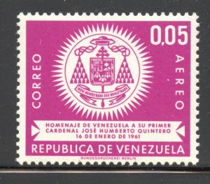 Venezuela Scott C785 MNHOG - 1962 1st Venezuelan Cardinal (Quintero) - SCV $0.50