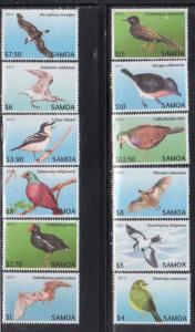 Samoa 1142-53 Birds Mint NH