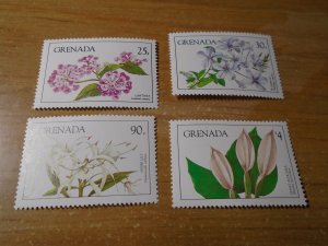 Grenada  #  1206-09  MNH   Flowers