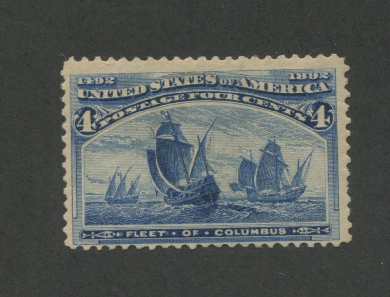 1893 United States Postage Stamp #233a Color Error Mint Hinged F/VF OG Certified