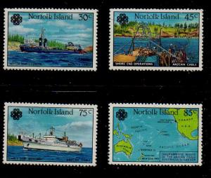 Norfolk Island Sc 319-22 1983 Communications Year stamp set mint NH