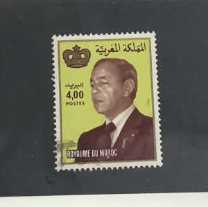 Morocco 1984  Scott 571 used - 4d, King Hassan II , type of 1983