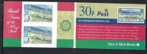 Isle of Man Sc 1258a 2008 Banknote stamp booklet mint NH