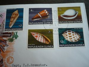 Postal History - Papua New Guinea - Scott#265,267,269,271,279 - First Day Cover