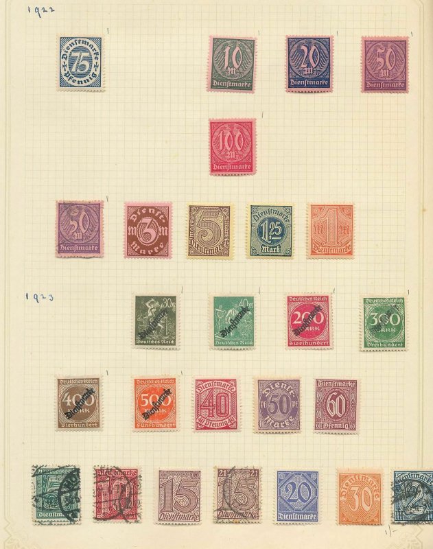 GERMANY Reich 1922 Inflation M&U Collection(140+Items) (W 859