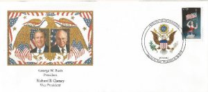 G W Bush Inaugural cover Nobel number GWB-037