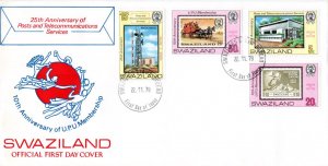 Swaziland - 1979 Post Office Anniversaries FDC SG 332-335
