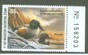 United States #MN21  Single