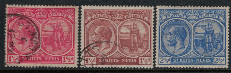 St. Kitts-Nevis #40-1 used #43a* NH  CV $4.10