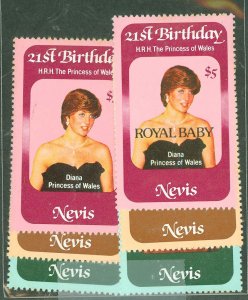 Nevis #150-155 Mint (NH) Single (Complete Set)