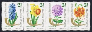 Hungary B230-B233a,B233b,MNH.Michel 1967-1970,Bl.39. Stamp Day 1963:Flowers.