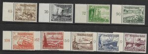 GERMANY, B107-B115, MNH, 1937 ISSUE