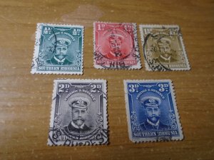 Southern   Rhodesia  # 1-5  used
