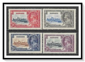 Barbados #186-189 Silver Jubilee Issue Set MNH