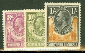 LC: Northern Rhodesia 1-10 mint CV $56; scan shows only a few