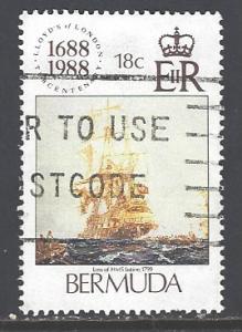 Bermuda Sc # 541 used (DT)