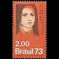 BRAZIL 1973 - Scott# 1309 St.Teresa Set of 1 No Gum