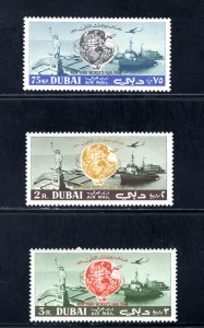 Dubai SC# C36-38   VF, Unused, OG, 1964 NY World's Fair, CV $4.20 .........