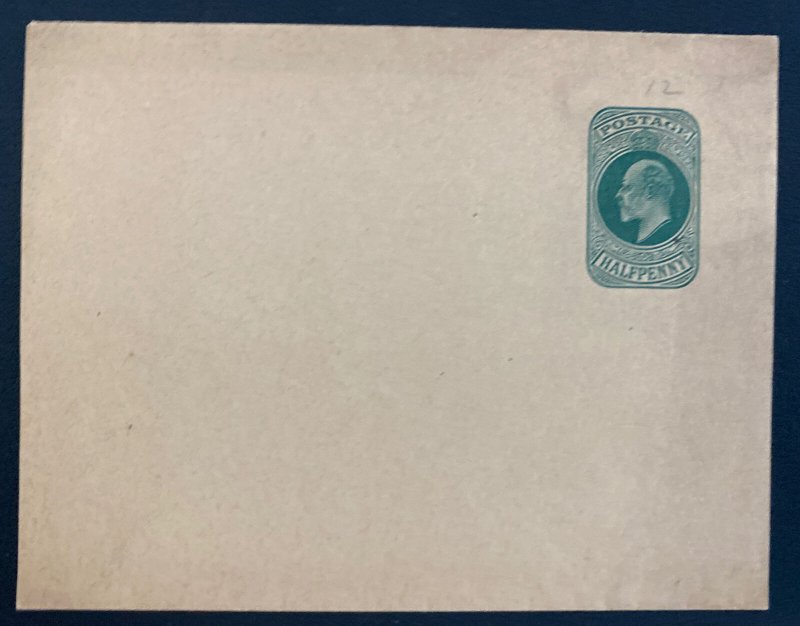 Mint England Wrapper Postal Stationery Half Penny Green