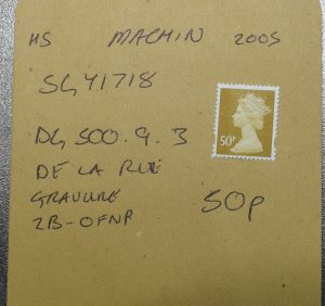 GB Stamps   2005    Machin  SGY1718   MNH  ~~L@@K~~